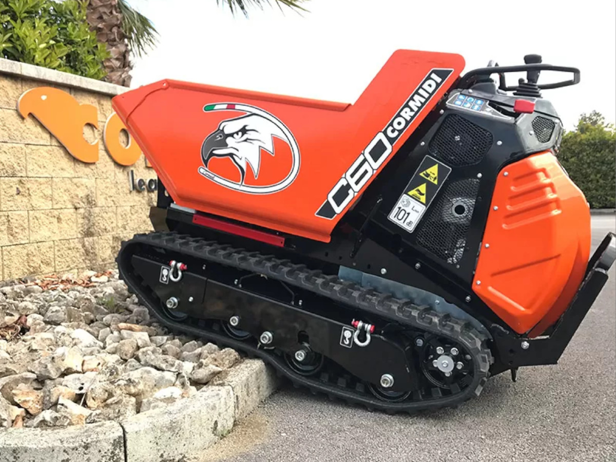 MINIDUMPER CORMIDI C60 RI BENZINA STAGE V MOTORE HONDA GX270 AVV. ELETTRICO CASSONE RINFORZATO RIBALT. CAPACITA' KG.600