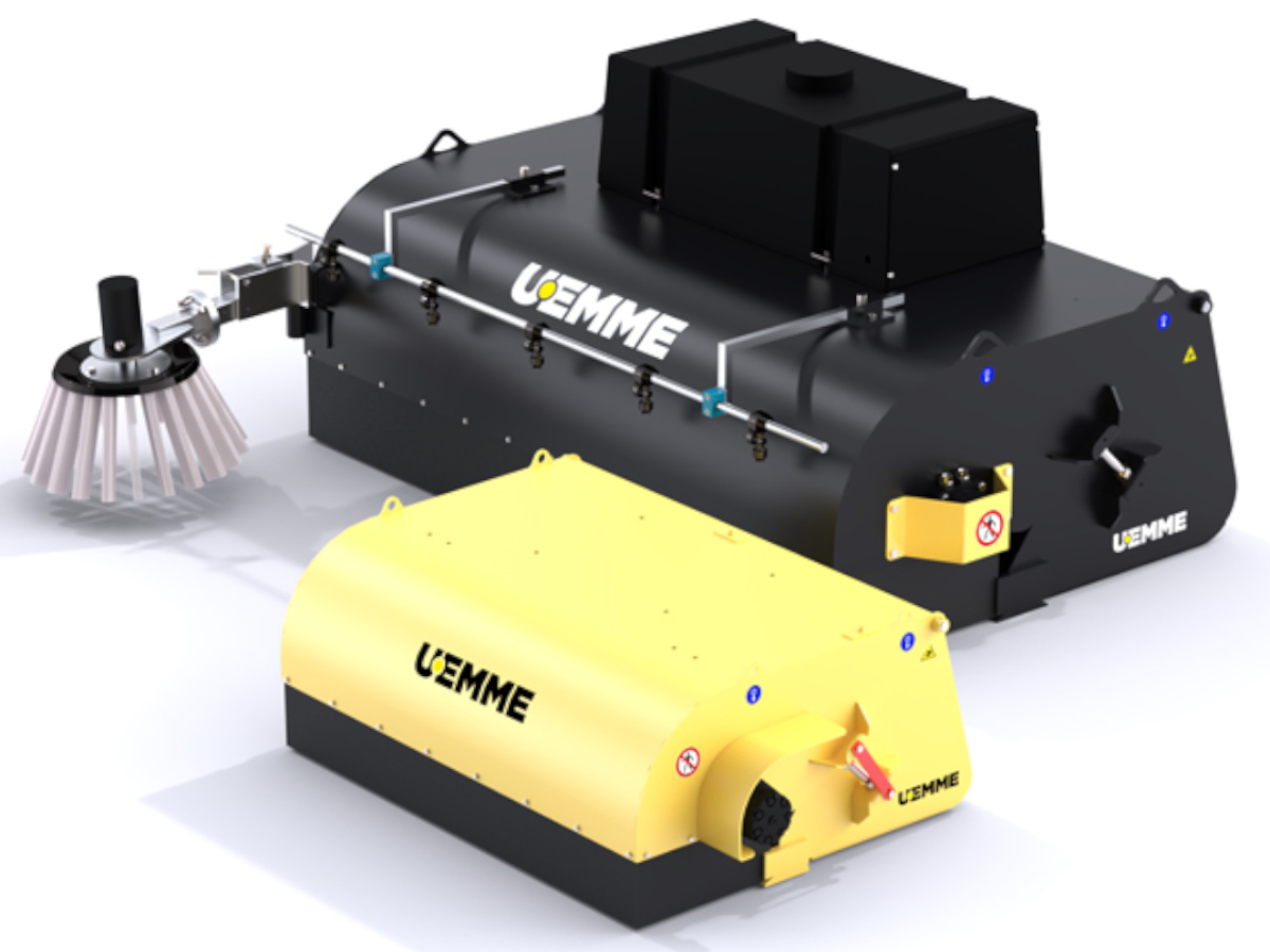 BENNA SPAZZATRICE MANTA1800 STD CON BENNA DI RACCOLTA