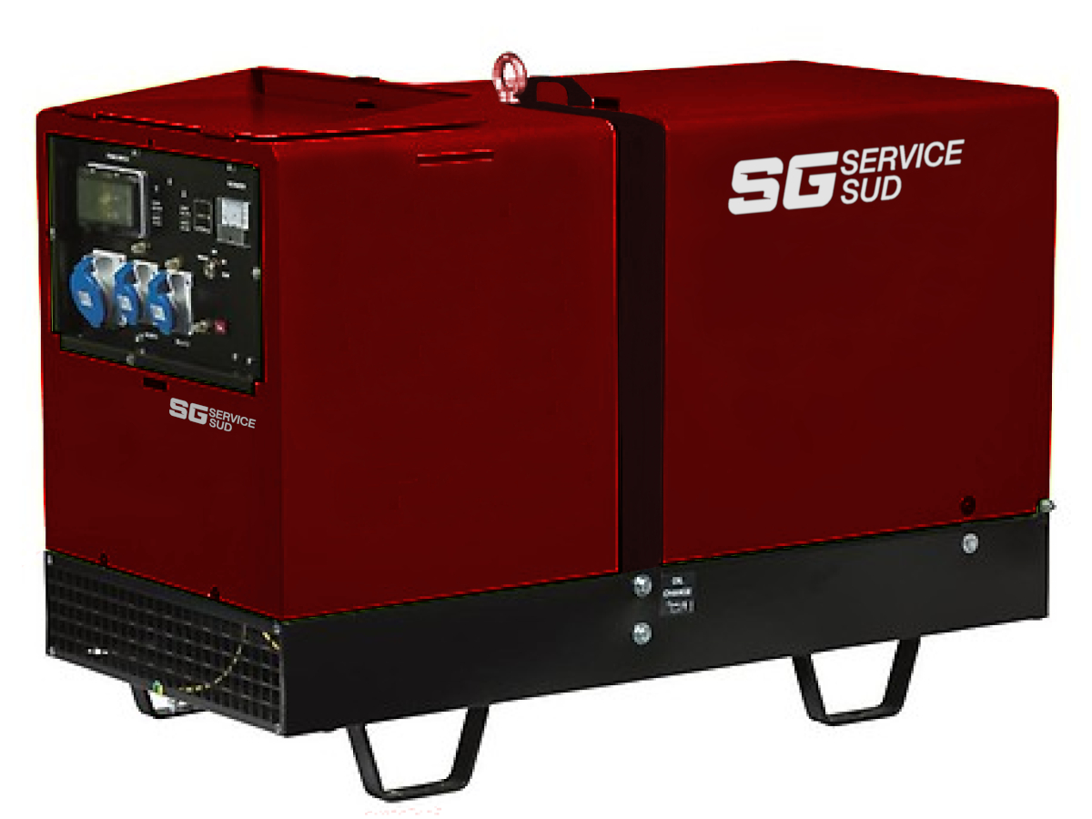 GRUPPO ELETT. 11KVA MONOFASE 3000RPM DIESEL YANMAR STAGE V SU BASE