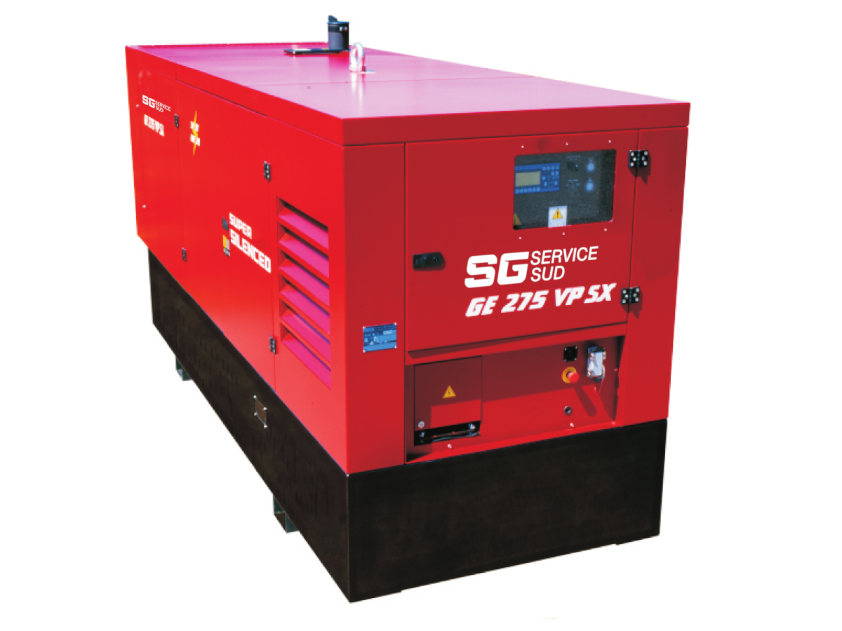 GRUPPO ELETT. 275KVA TRIFASE 1500RPM DIESL SUPERSILENZIATO 