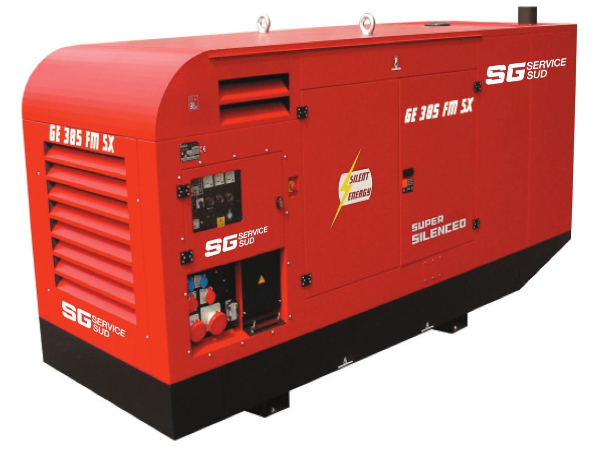GRUPPO ELETT. 385KVA TRIFASE 1500RPM DIESEL SUPERSILENZIATO