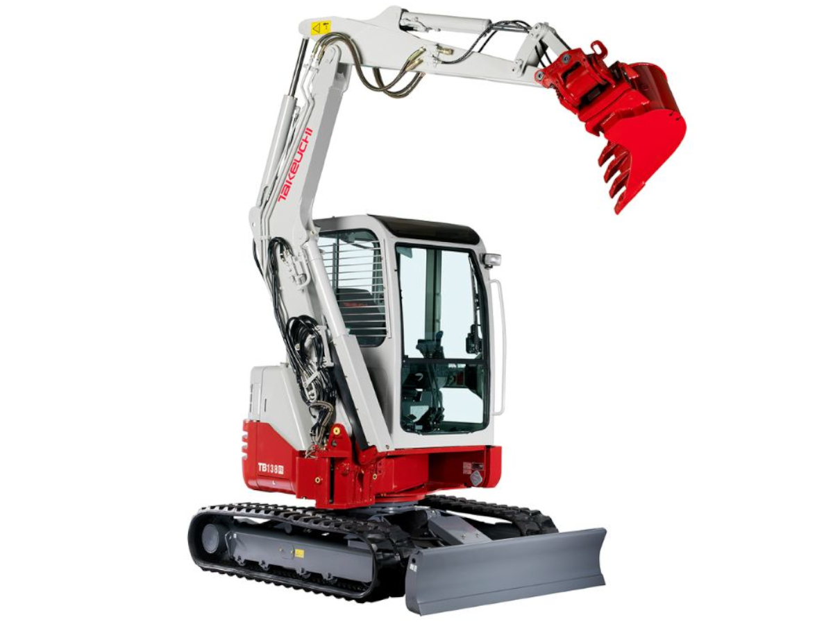 MINI ESCAVATORE GIROSAGOMA TAKEUCHI TB138FR