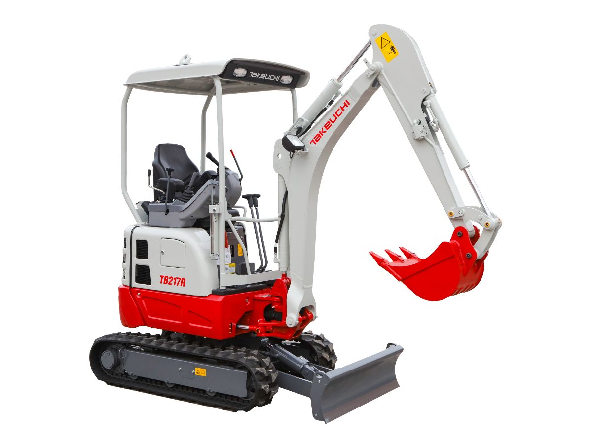 MINI ESCAVATORE CINGOLATO TAKEUCHI TB217R ADVANCED TETTUCCIO