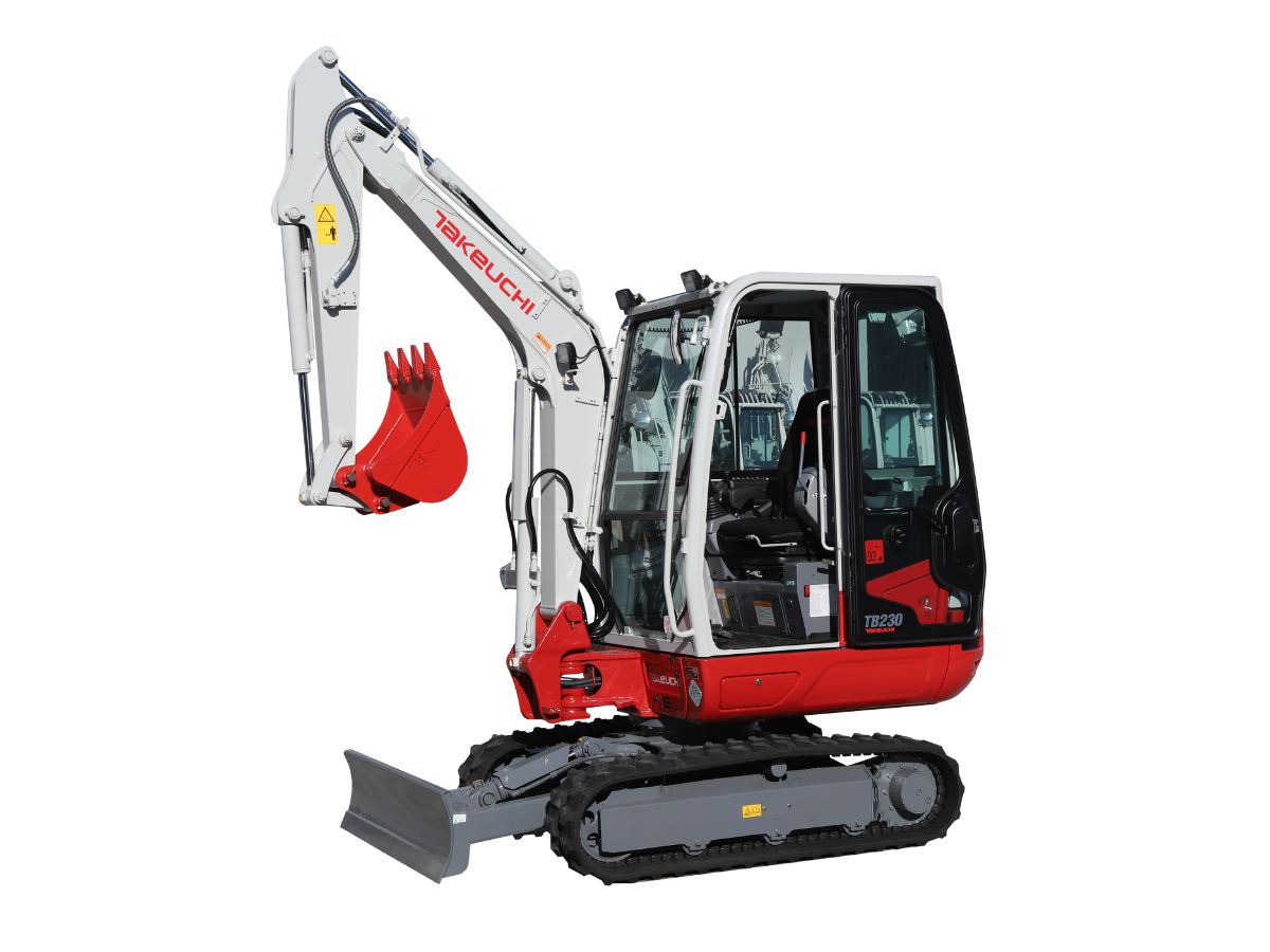 MINI ESCAVATORE TAKEUCHI TB230CAB ADVANCED CABINA